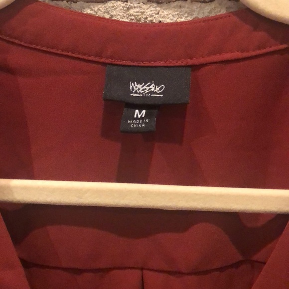 Mossimo Laceup Front Dress Rust Color Size Medium - Picture 2 of 6